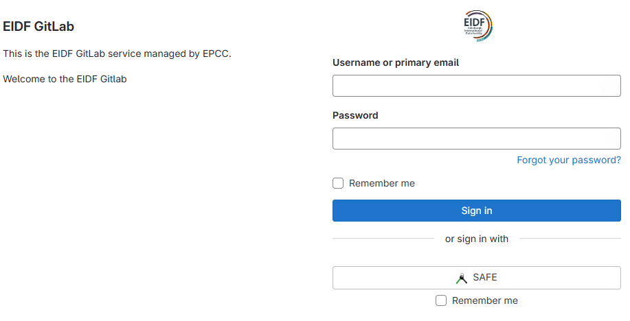 GitLab Login Page