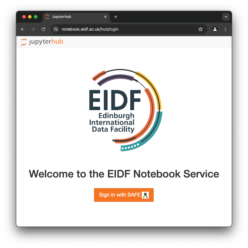 JupyterHub Login Page
