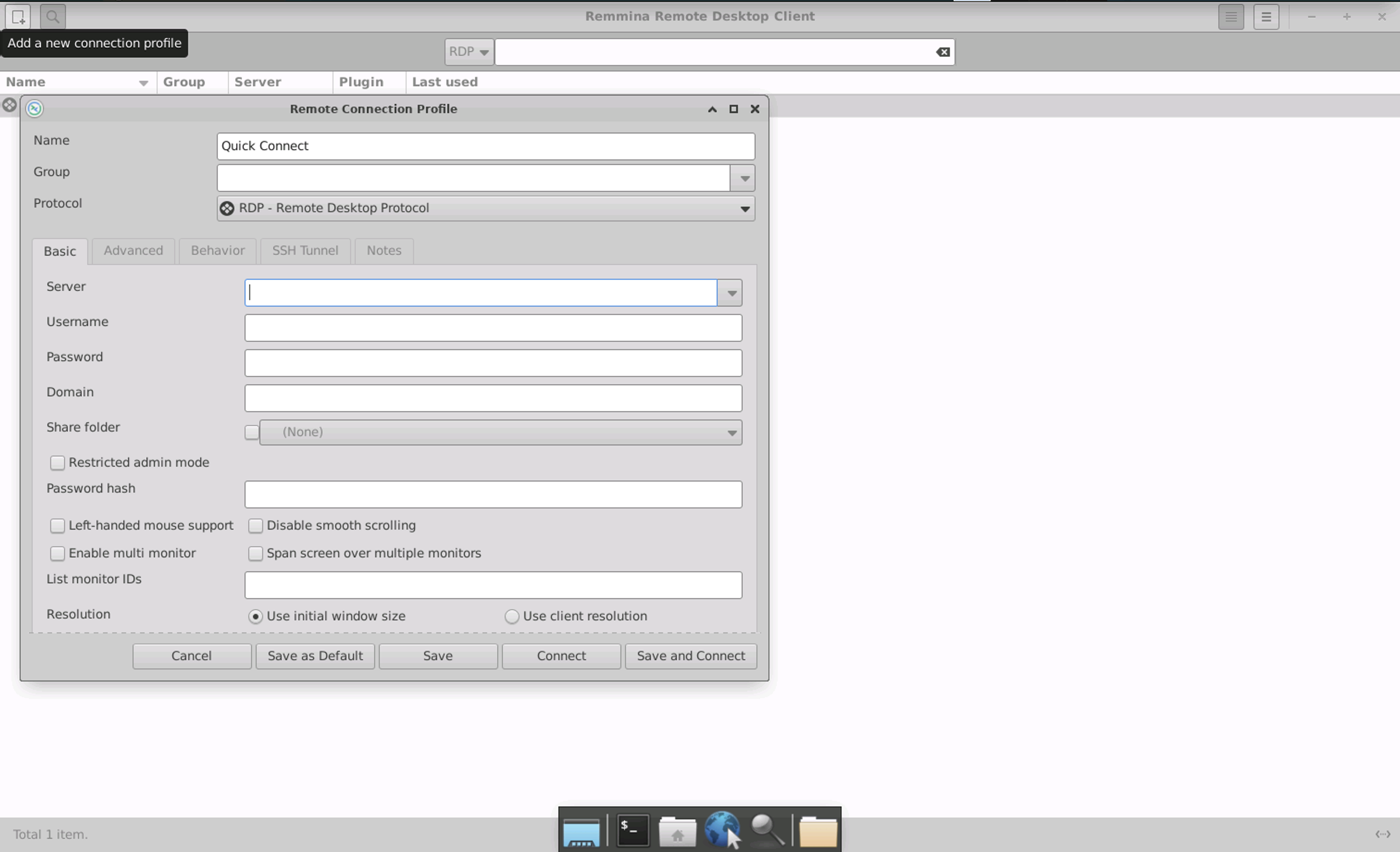 linux add new connection