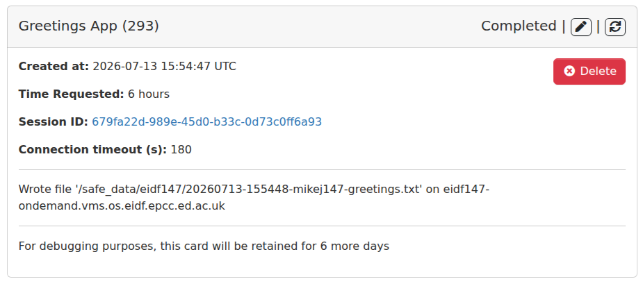 Getting started - EIDF User Documentation